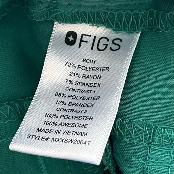 FIGS Men’s Green Tansen Jogger Scrub Bottoms SIZE SMALL TALL - Picture 9 of 9